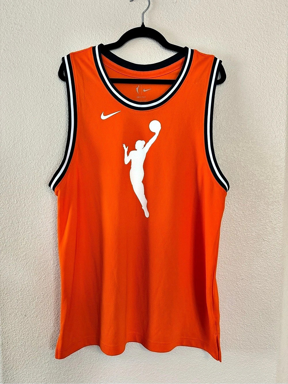 Men’s Nike WNBA Logo Tank Top Jersey in Orange Size L